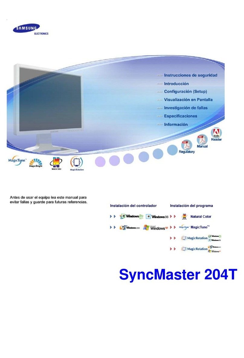 Samsung 204B - SyncMaster - 20.1" LCD Monitor Quick start guide