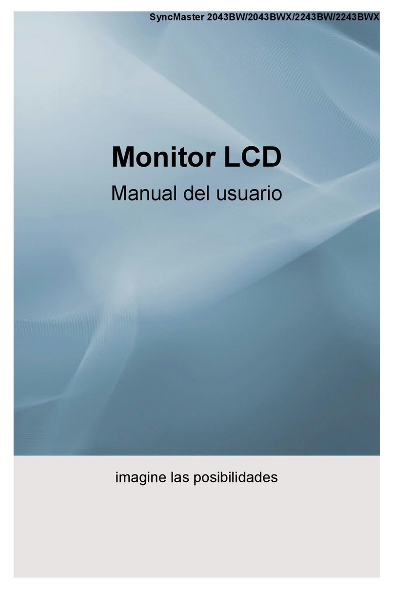 Samsung SyncMaster 2043BW User manual Samsung SyncMaster 2043BW User manual