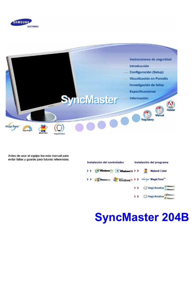 Samsung 203B - SyncMaster - 20" LCD Monitor Quick start guide