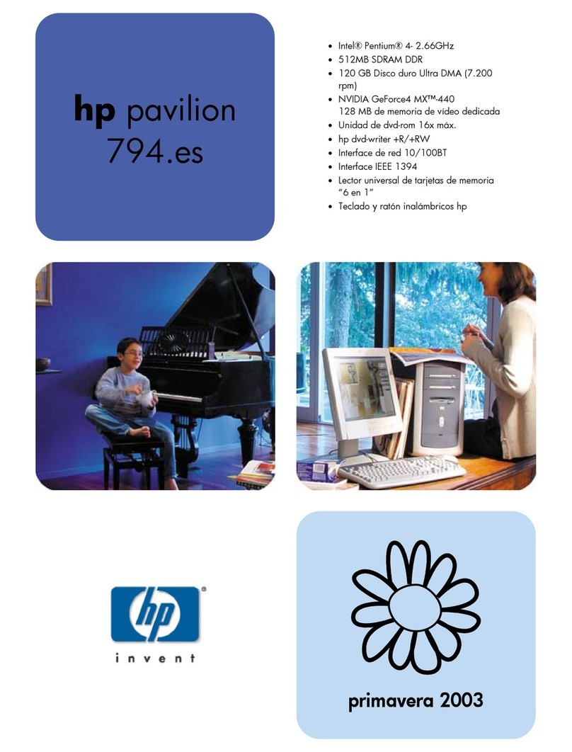 HP 742n - Pavilion - 512 MB RAM Installation instructions