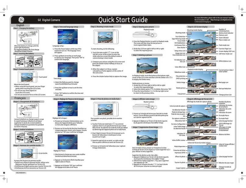 GE POWER series E1486TW quick start guide
