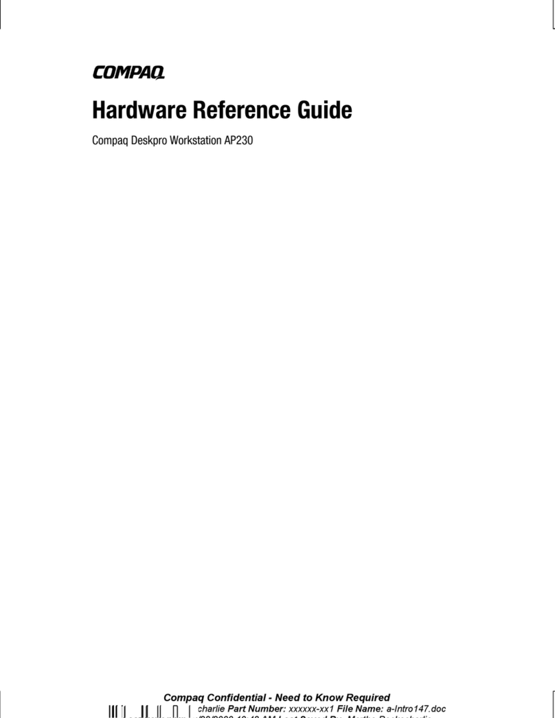 Compaq Deskpro Workstation AP230 Operating and maintenance manual