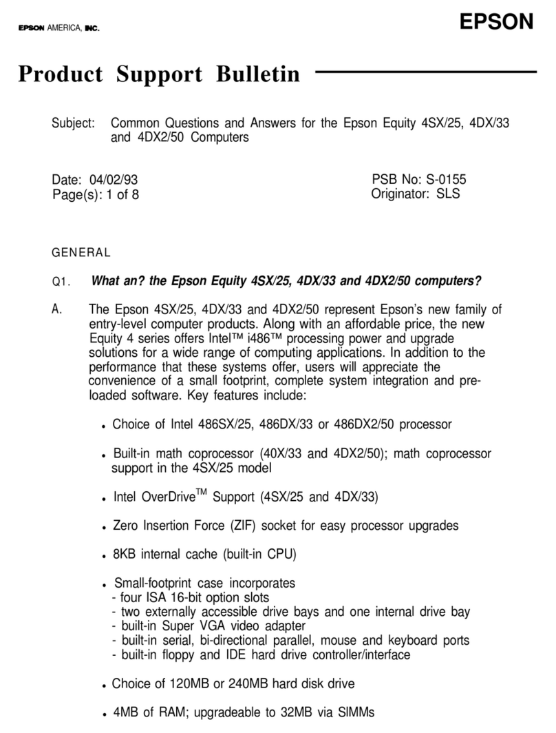 Epson Equity 4 Dimensions