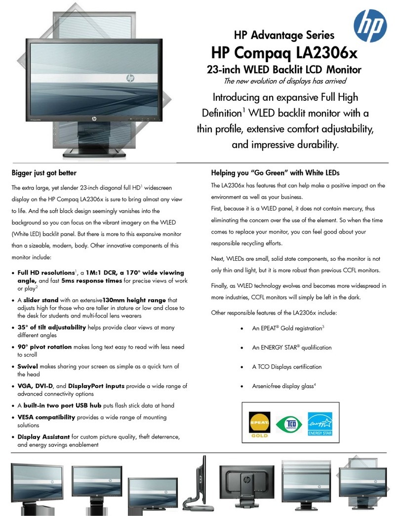 HP Compaq Advantage LA2306x User manual