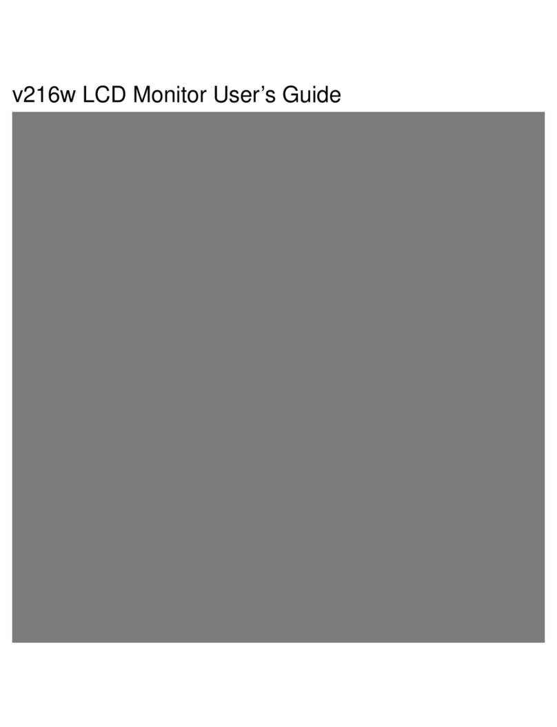 HP v216w - 21 Inch Wide LCD Monitor User manual