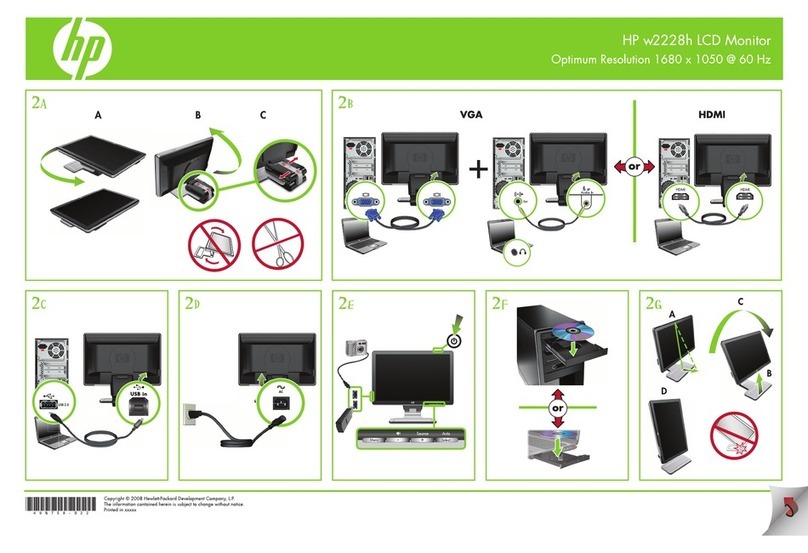 HP Pavilion W2228H Specification sheet