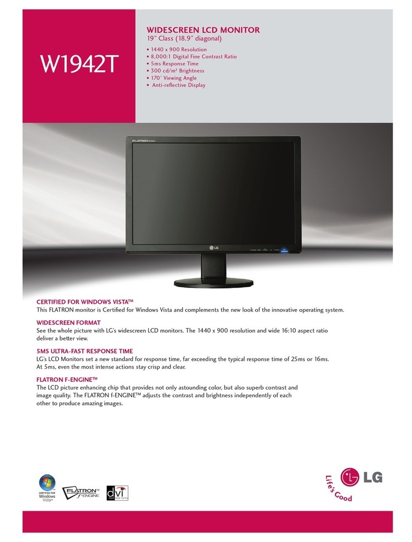 LG Flatron W1942T User manual