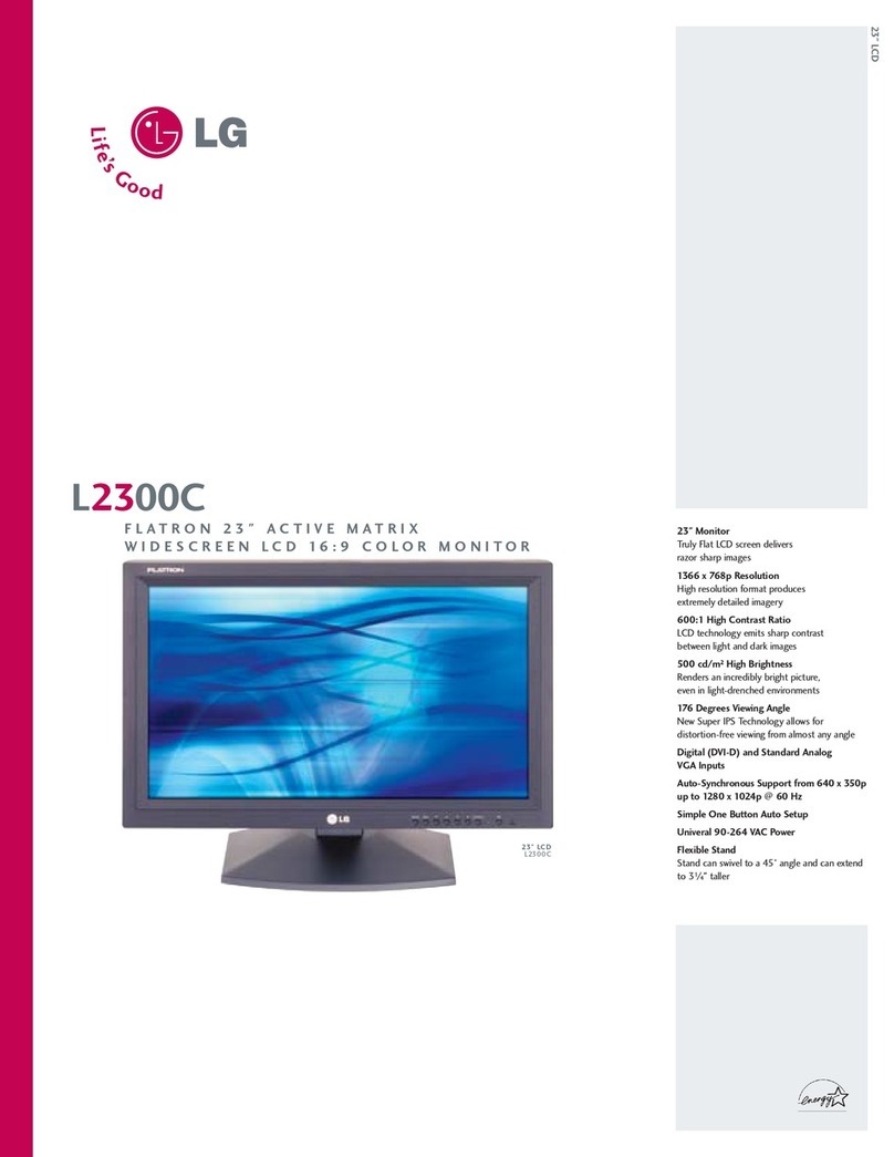 LG FLATRON L2300C User manual