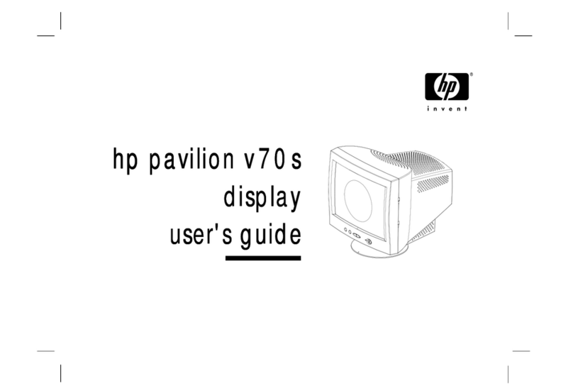 HP D5259A - Pavilion M70 - 17" CRT Display User manual
