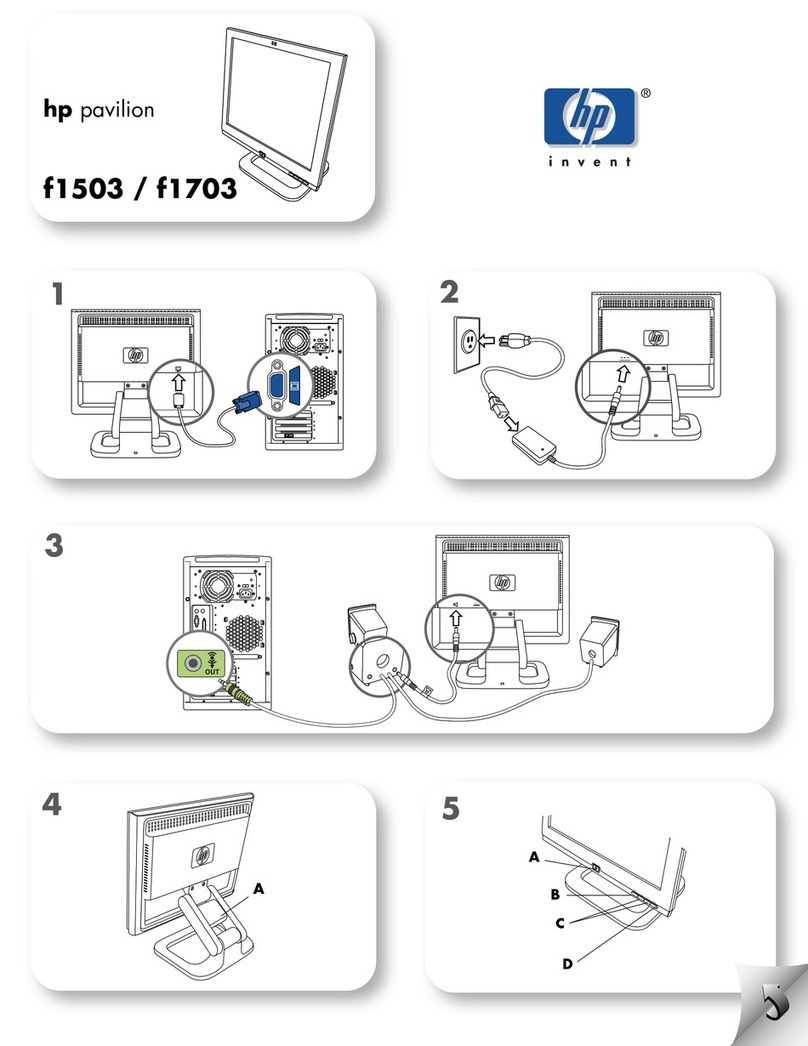 HP Pavilion f1503 Specification sheet