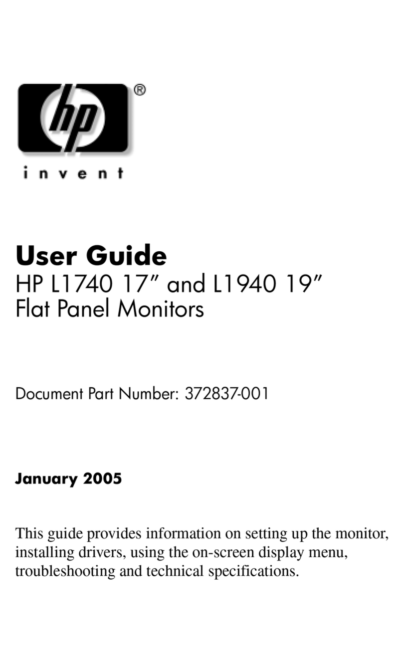 HP L1940 - 19" LCD Monitor User manual