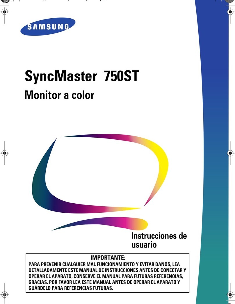Samsung SyncMaster 750ST User manual