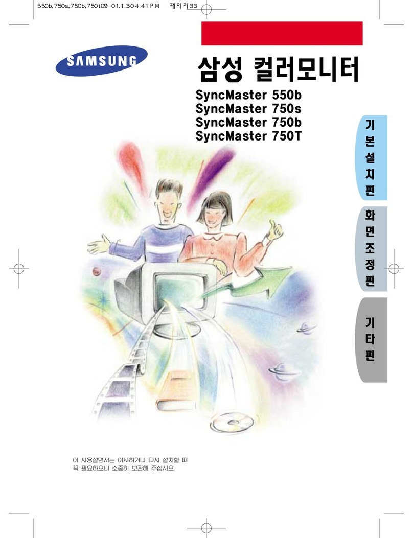 Samsung SyncMaster 750s User manual