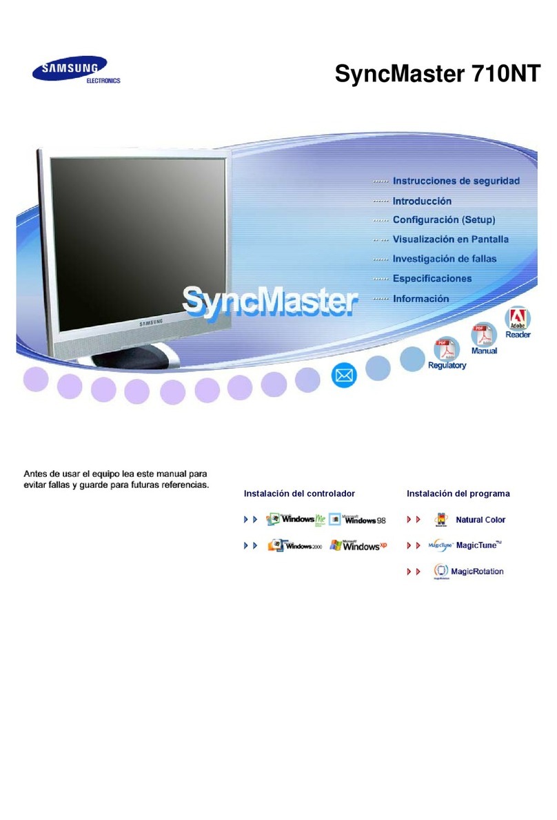 Samsung SyncMaster 710NT User manual Samsung SyncMaster 710NT User manual