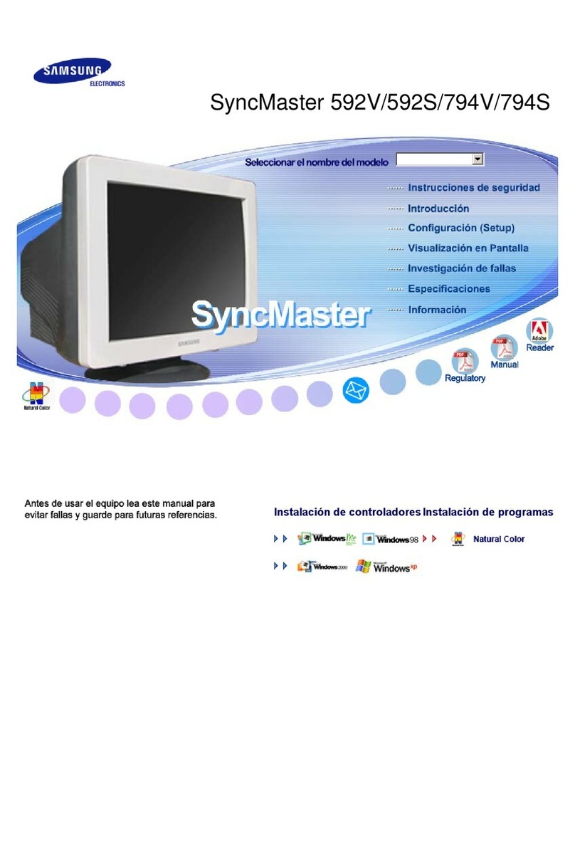 Samsung SyncMaster 592V User manual
