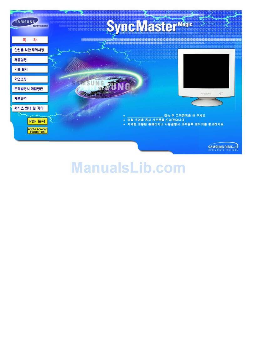 Samsung SyncMaster 450Nb User manual Samsung SyncMaster 450Nb User manual
