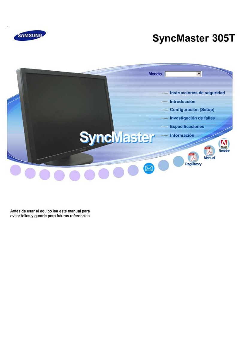 Samsung 305T - SyncMaster - 30" LCD Monitor User manual