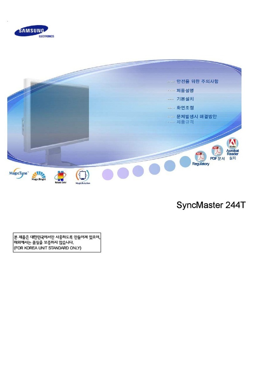 Samsung 244T - SyncMaster - 24" LCD Monitor User manual