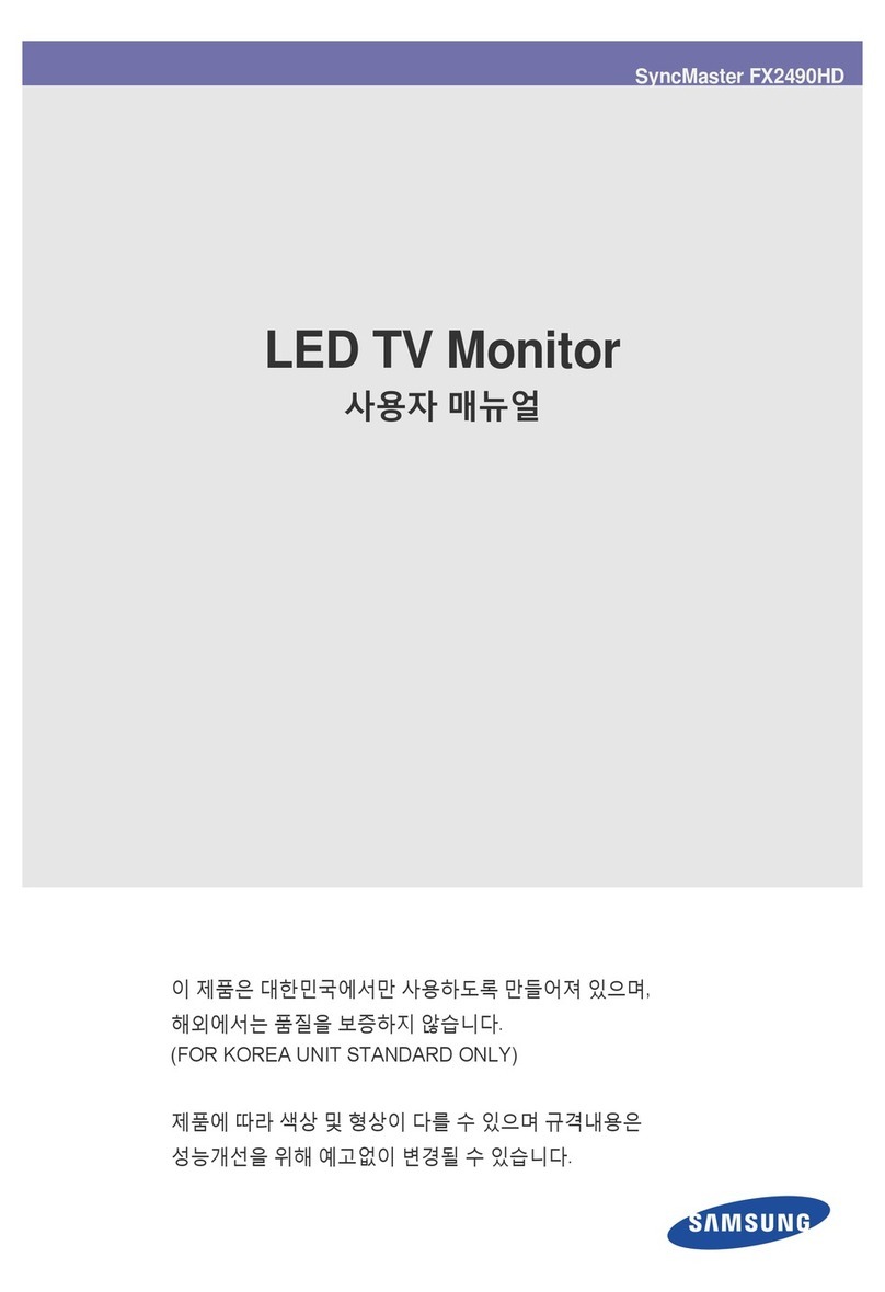 Samsung SyncMaster FX2490HD User manual Samsung SyncMaster FX2490HD User manual
