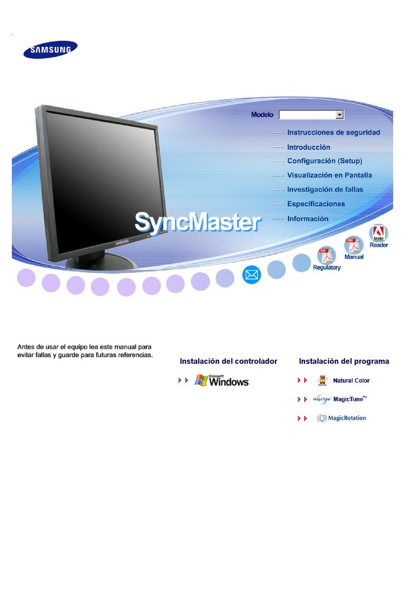 Samsung 940T - SyncMaster - 19" LCD Monitor User manual