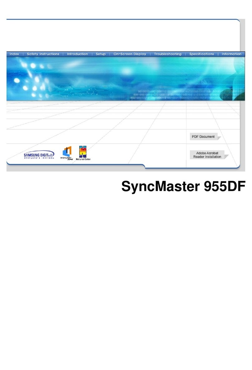Samsung 955DF - SyncMaster 955 DF User manual