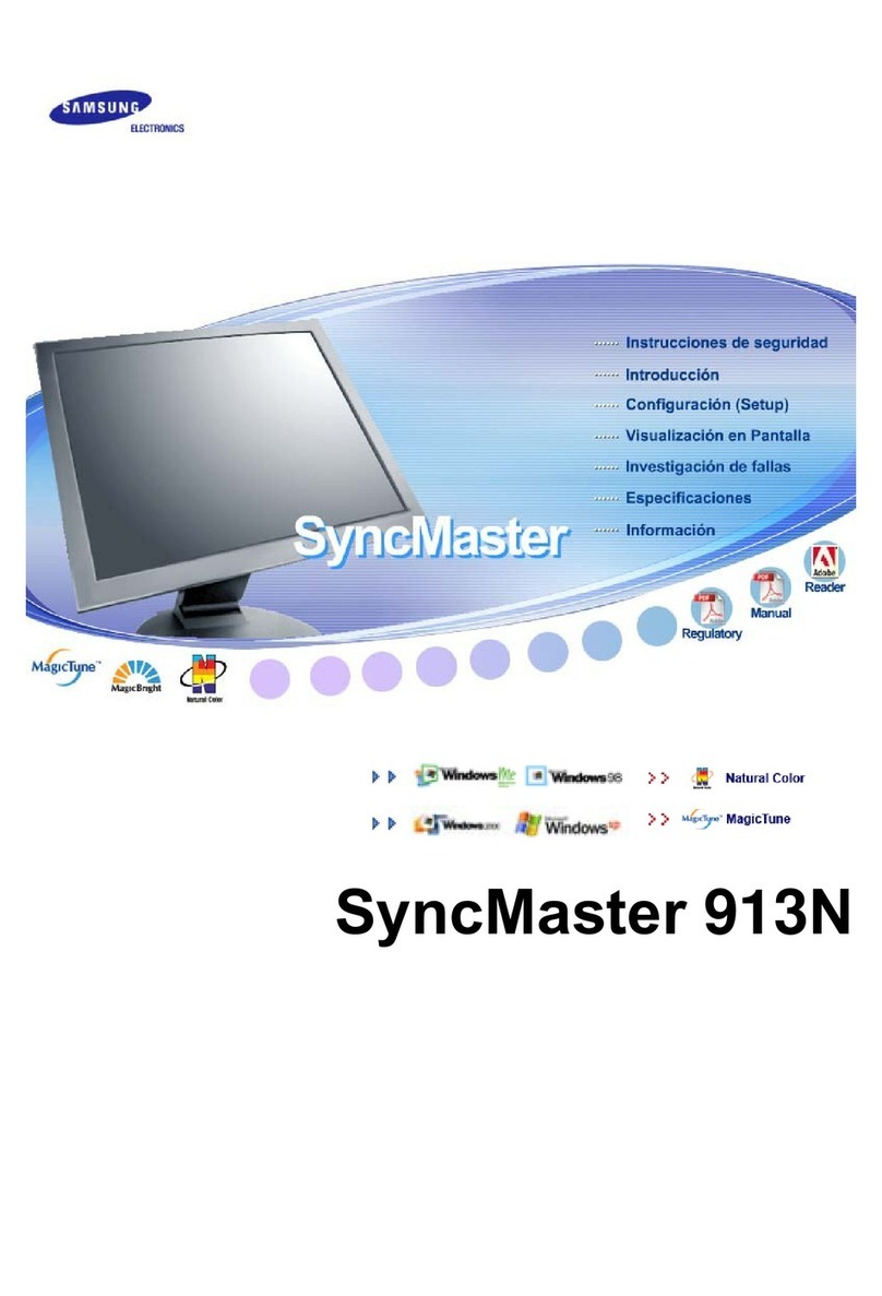 Samsung 913N - SyncMaster - 19" LCD Monitor User manual