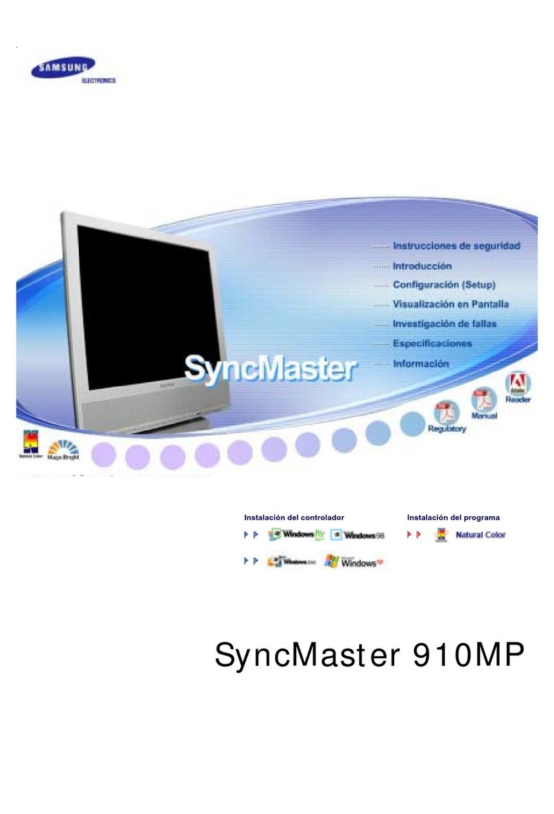Samsung 910MP - SyncMaster 19" LCD Monitor User manual