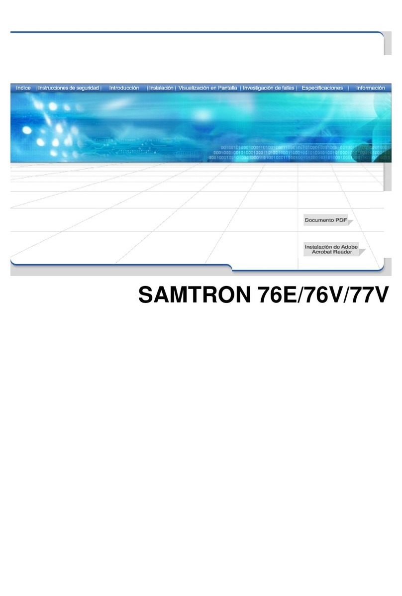 Samsung SAMTRON 76E User manual