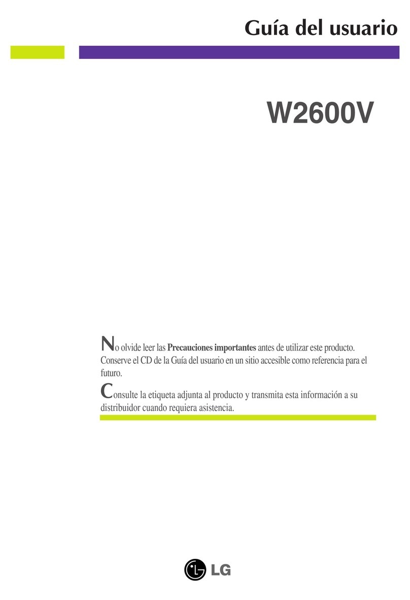 LG W2600V-PF -  - 25.5" LCD Monitor Quick start guide