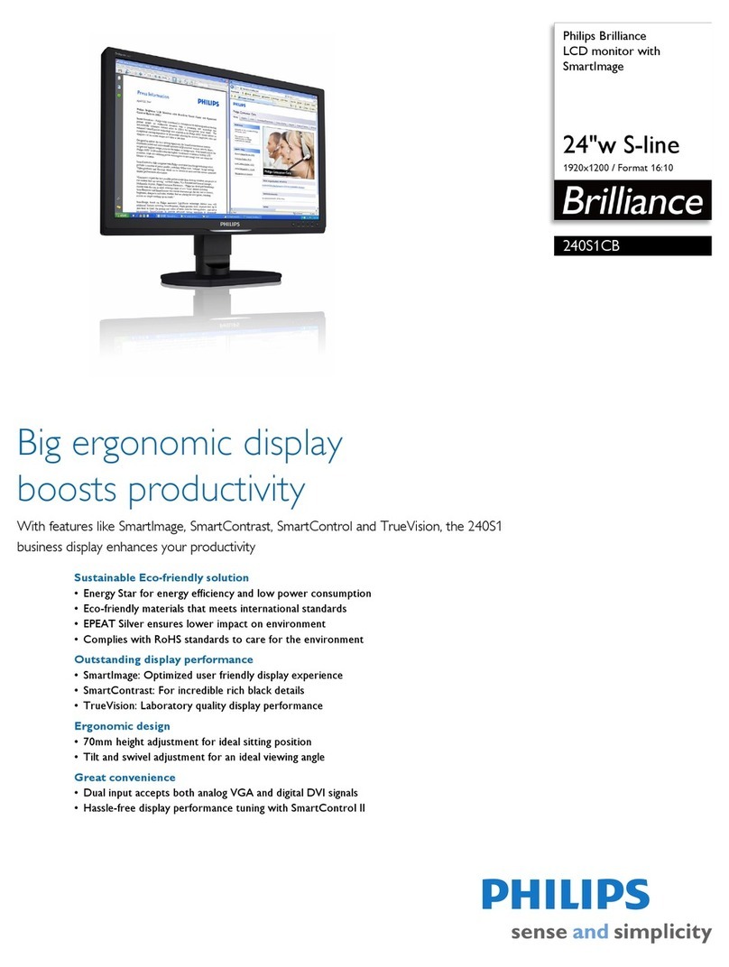 Philips Brilliance 240S1CB Specifications