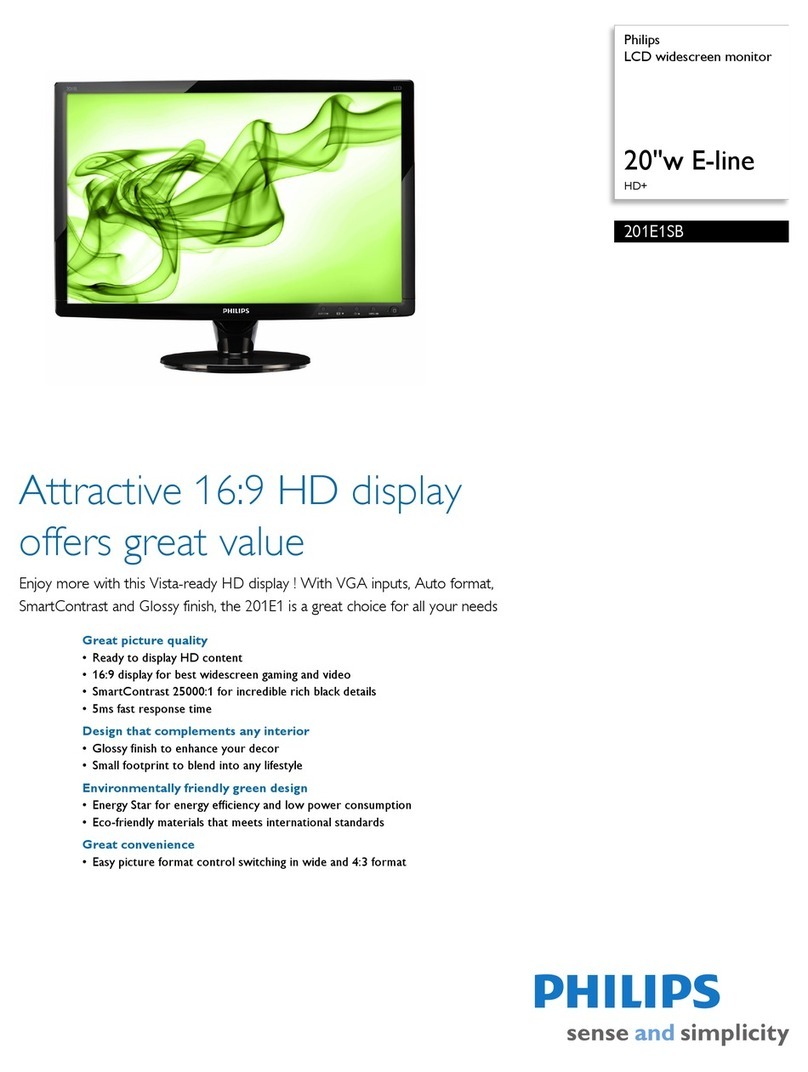 Philips 201E1SB User manual Philips 201E1SB User manual