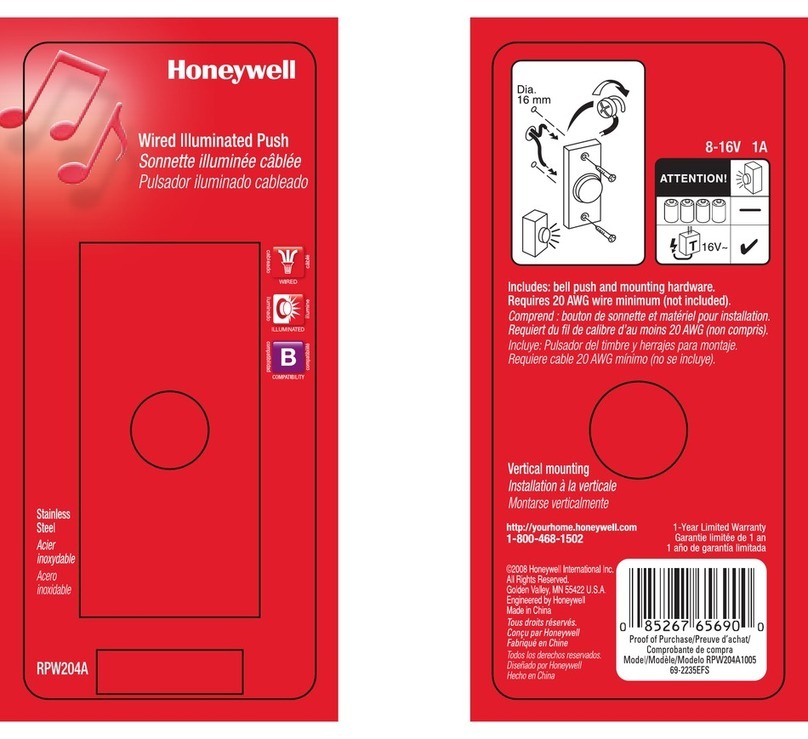 Honeywell RPW204A User guide