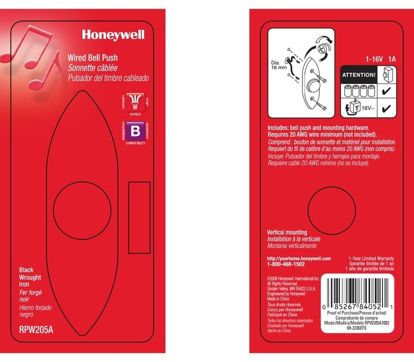 Honeywell RPW205A User guide