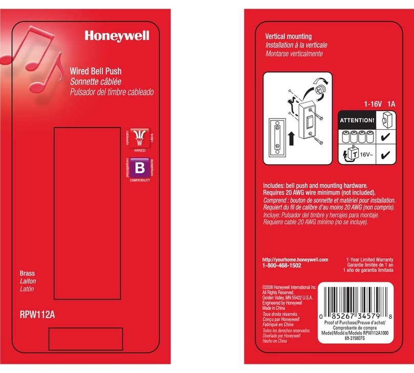Honeywell RPW112A User guide Honeywell RPW112A User guide