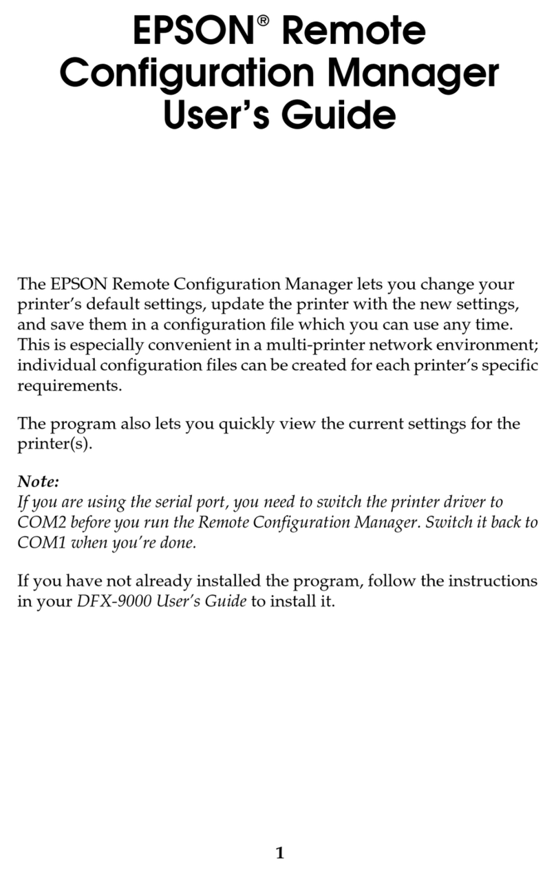 Epson C11C605001 - DFX 9000 B/W Dot-matrix Printer User manual