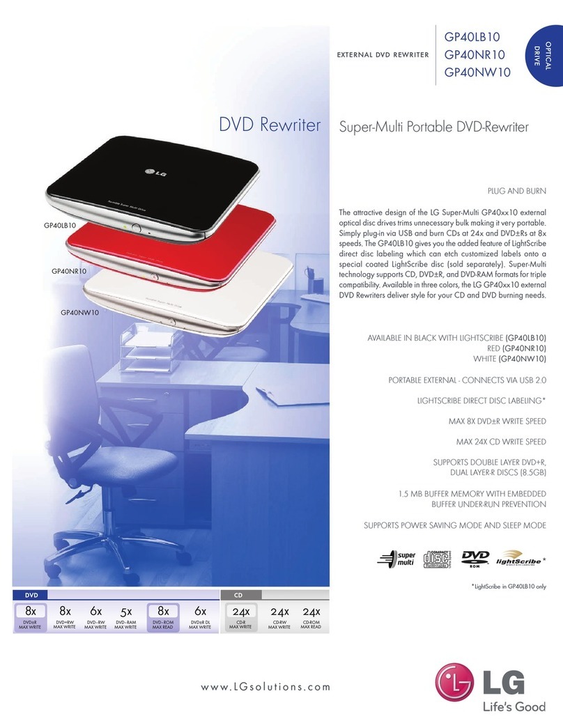 LG GP40LB10 Specifications