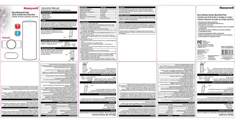 Honeywell RPWL300A User manual