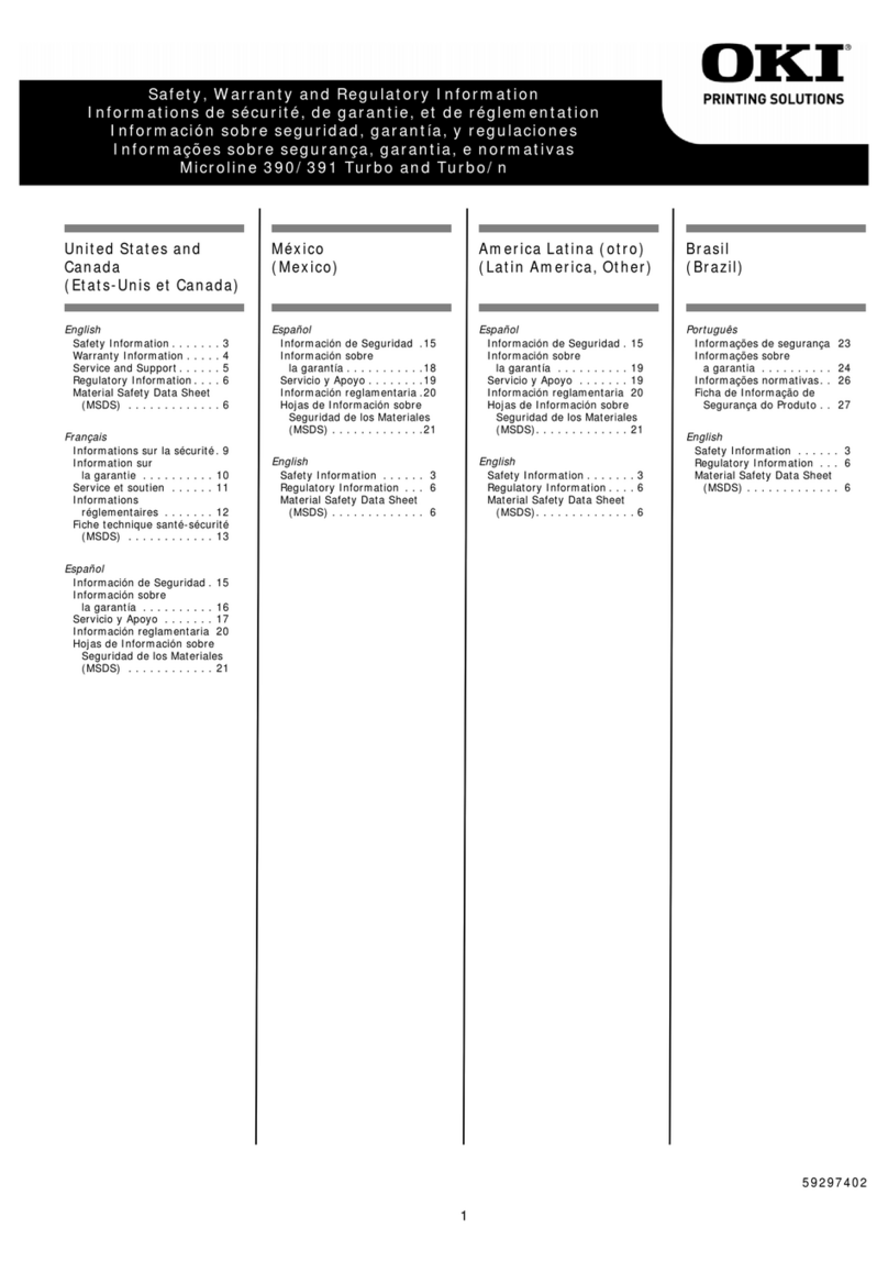 Oki MICROLINE Turbo ML390 Owner's manual