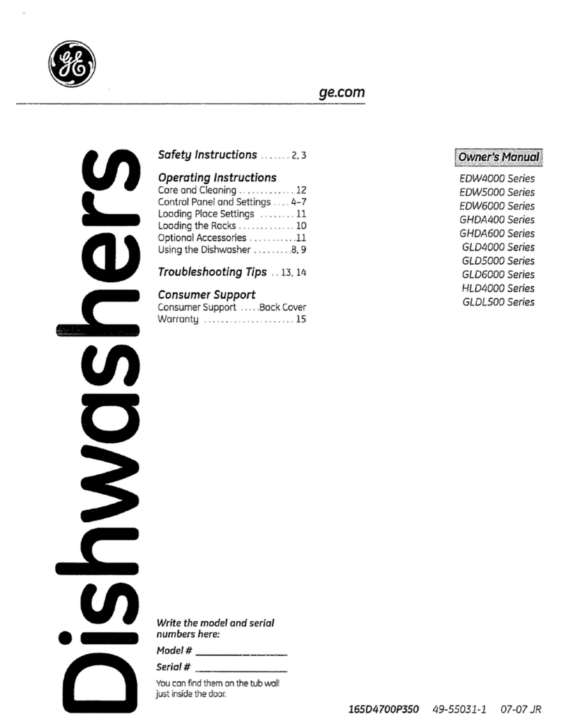GE GLD4900PBB User manual