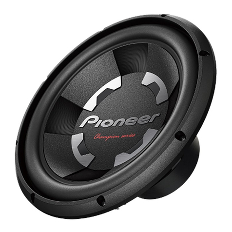 Pioneer TS-W1208D4 - 1400W 12" Premier Champion Series... instruction manual
