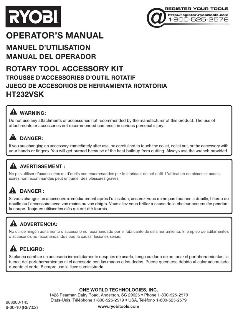 Ryobi HT232VSK Operator's manual