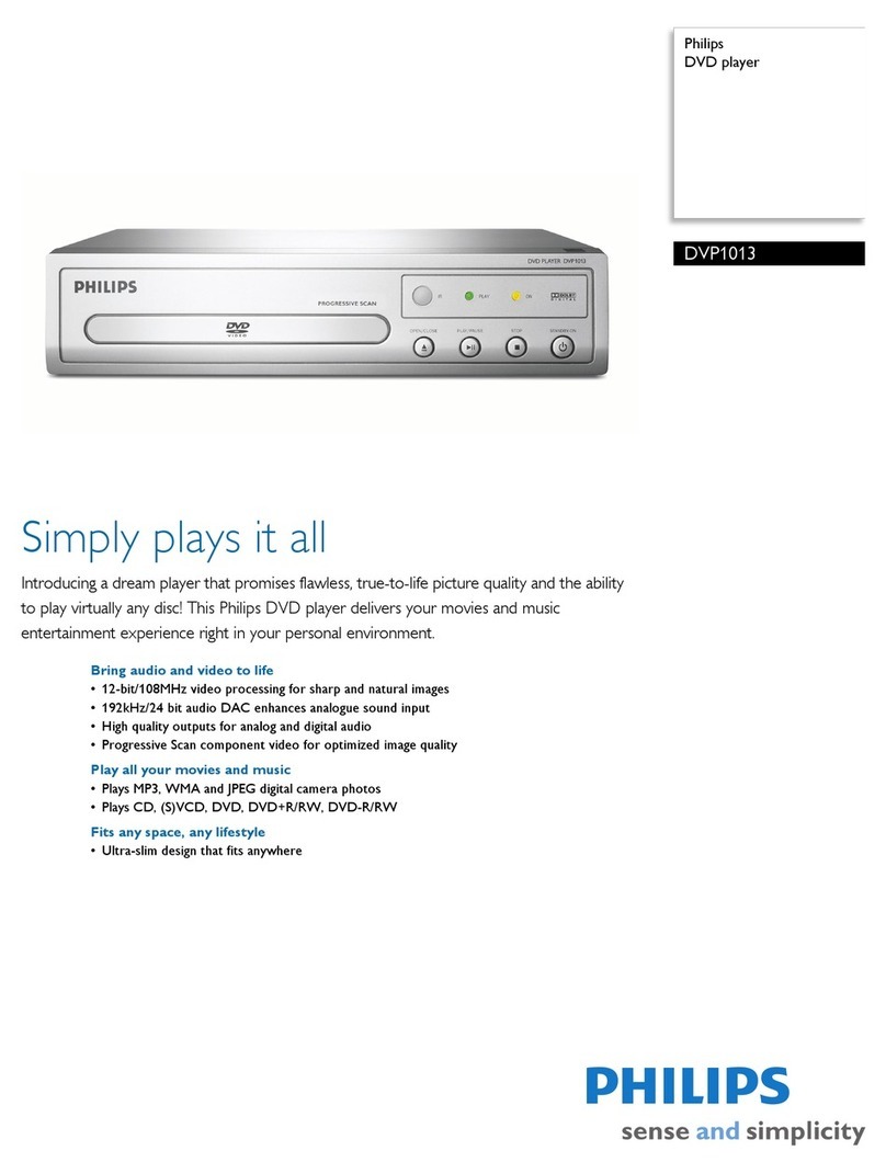 Philips DVP 1013 User manual