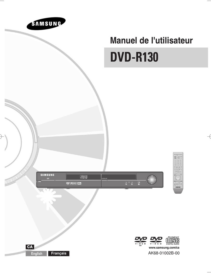 Samsung DVD-R130 instruction manual