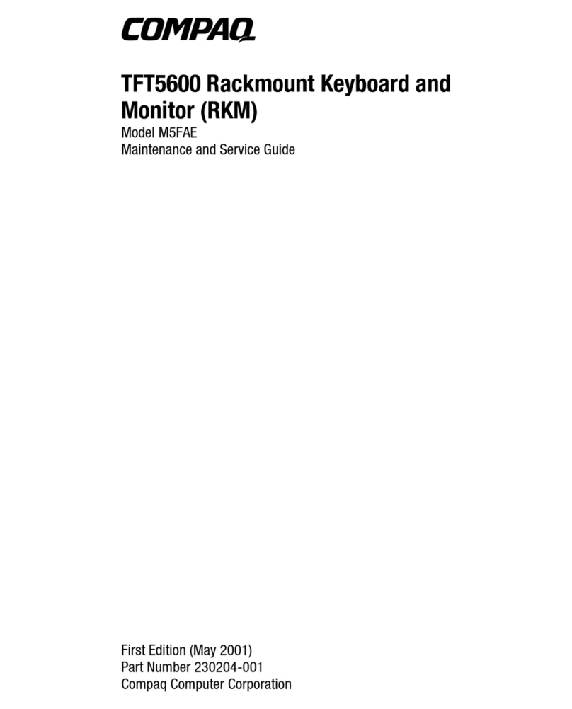 Compaq 5600 -  TFT RKM Maintenance and service guide