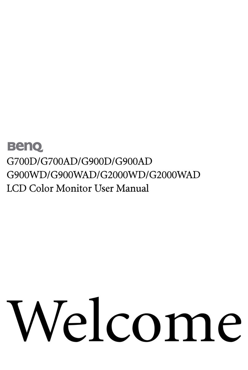 BenQ G900WD User manual BenQ G900WD User manual