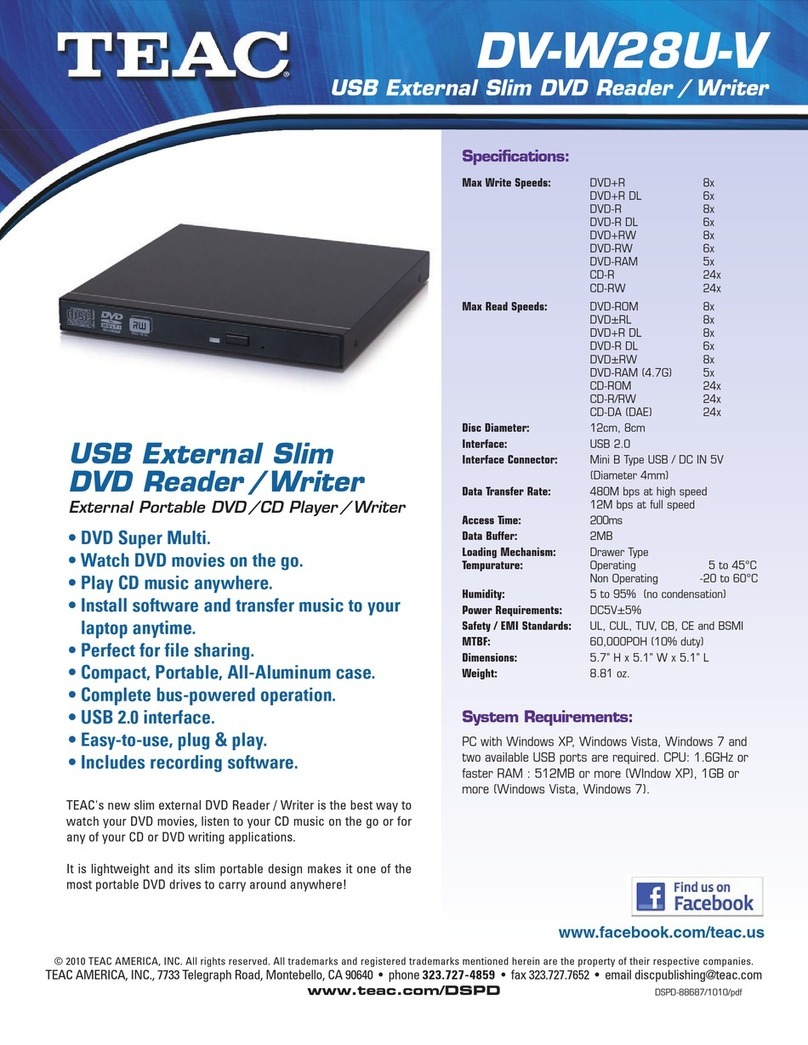 Teac DVW28UVS1 User manual