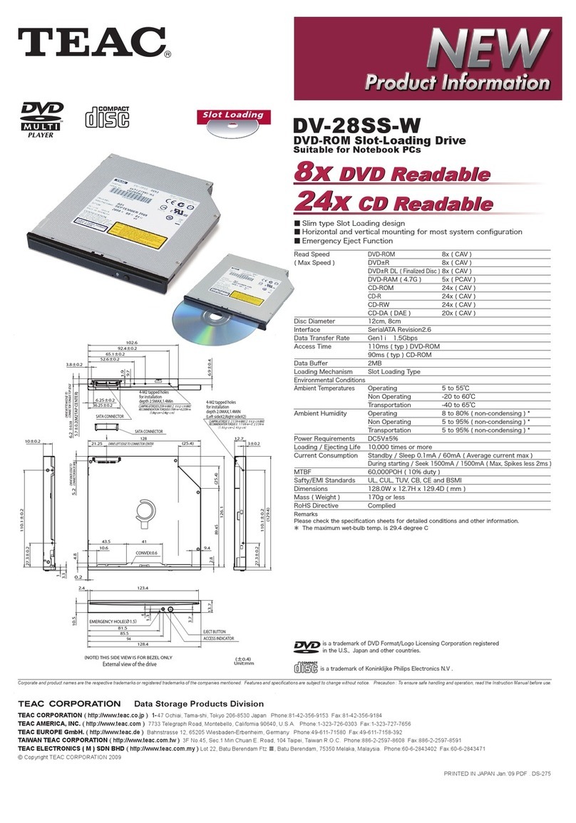 Teac DV-28SS-W User manual
