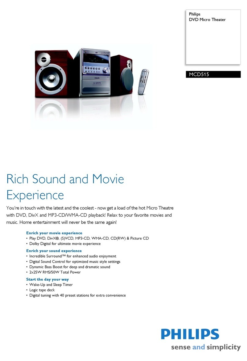 Philips MCD515 Specifications