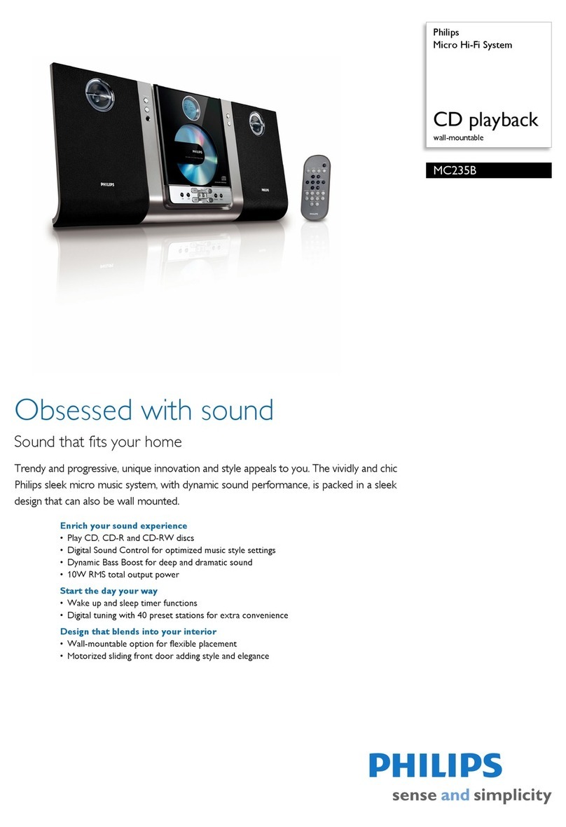 Philips MC 235B Specifications