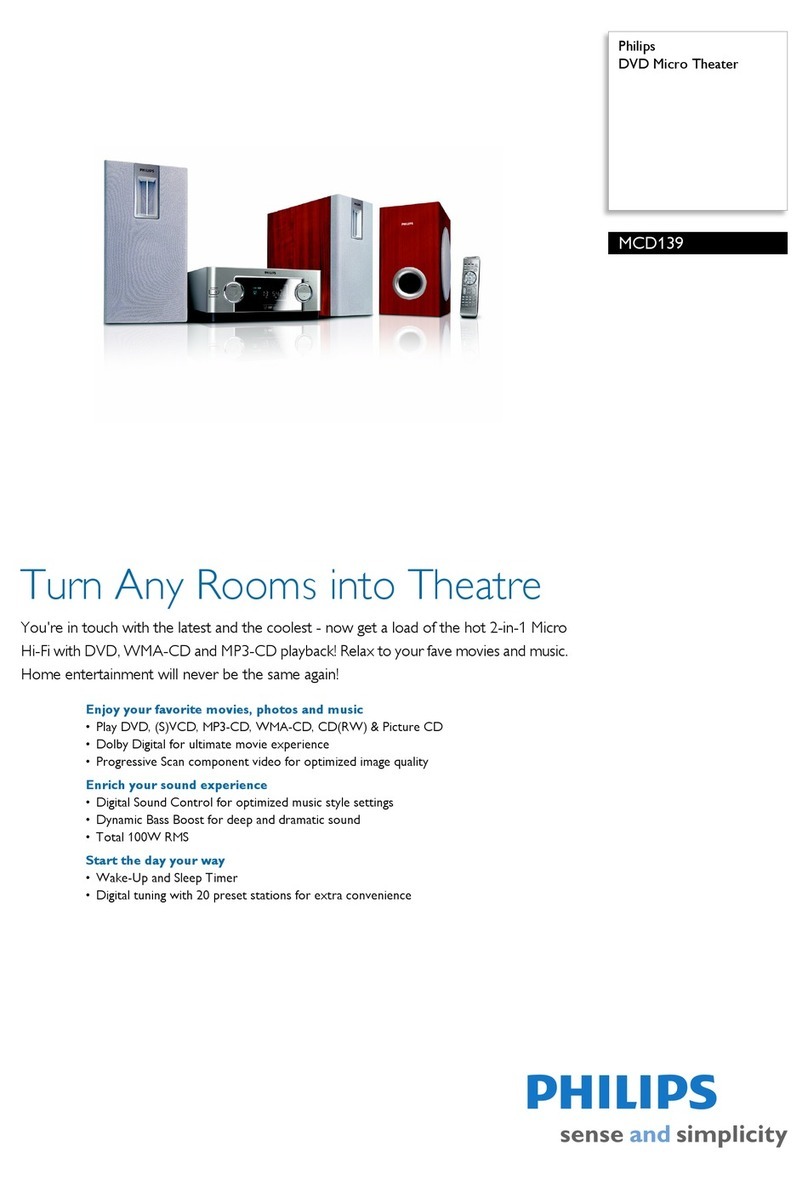 Philips MCD139 User manual